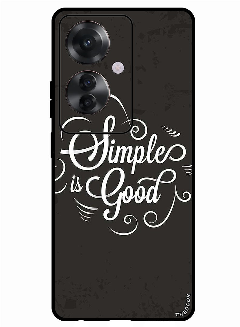 Theodor Protective Case Anti Scratch Shock Proof Bumper Cover For Oppo Reno 11F Simple Is Good - Image 1