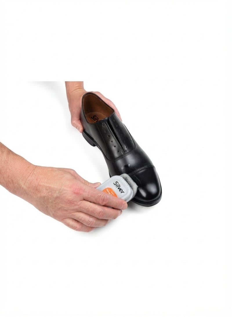 Silver Express Shoe Shine Sponge 6ml, Instant Shine Polish for Shoes, Boots & Leather Accessories, Black & Neutral - Image 2