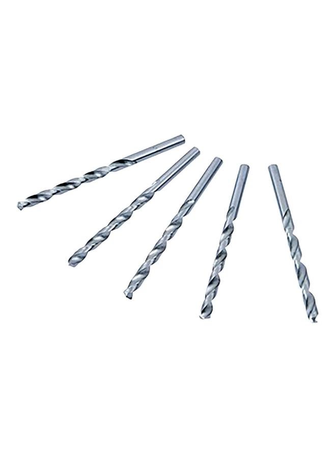 Tactix 10-Piece HSS Twist Drill Bit Silver 1mm