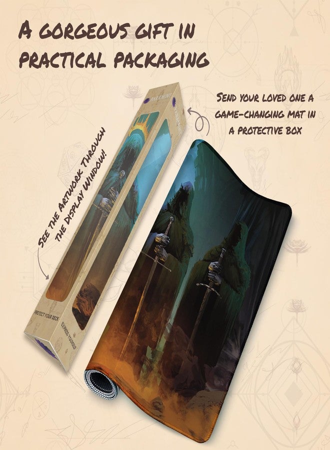 Paramint بارامنت أيمون سول (مخيط) - سجادة لعب MTG بواسطة أناتو فينستارك، سيد الخواتم - متوافقة مع سجادة لعب ماجيك ذا جاذرينغ - سجادة لعب MTG، يوجي أوه، TCG - تصاميم فنية أصلية للسجادة وملحقاتها - Image 5