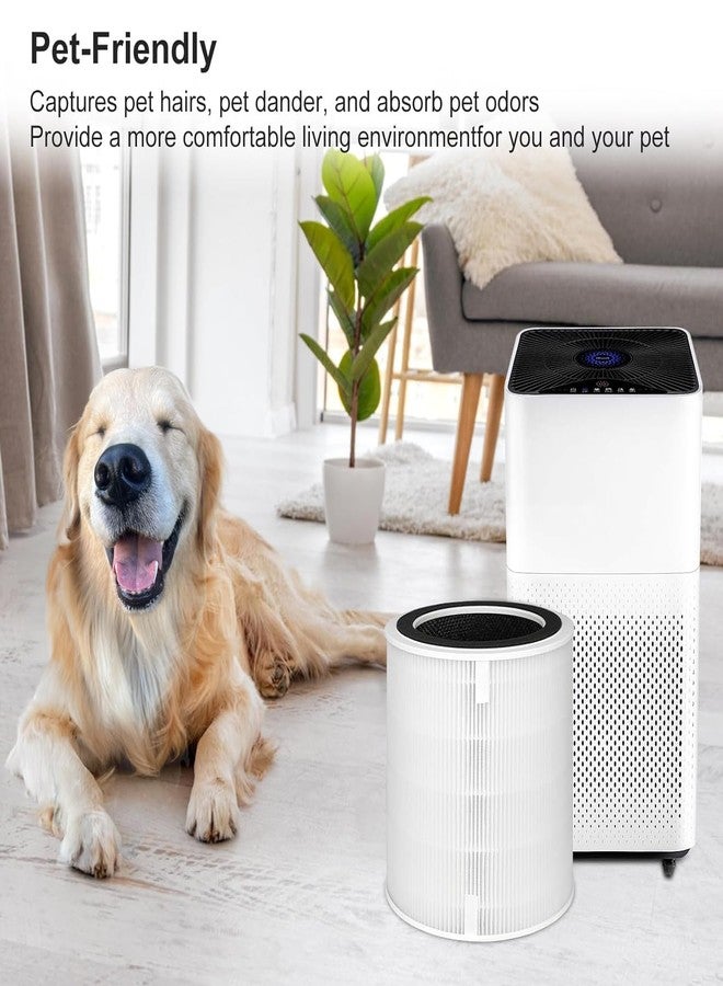 FilledwithLove True HEPA Replacement Filter Compatible with LEVOIT LV-H135 Air Purifier, 3-in-1 H13 Grade True HEPA Filtration System, LV-H135-RF, 1-Pack - Image 2