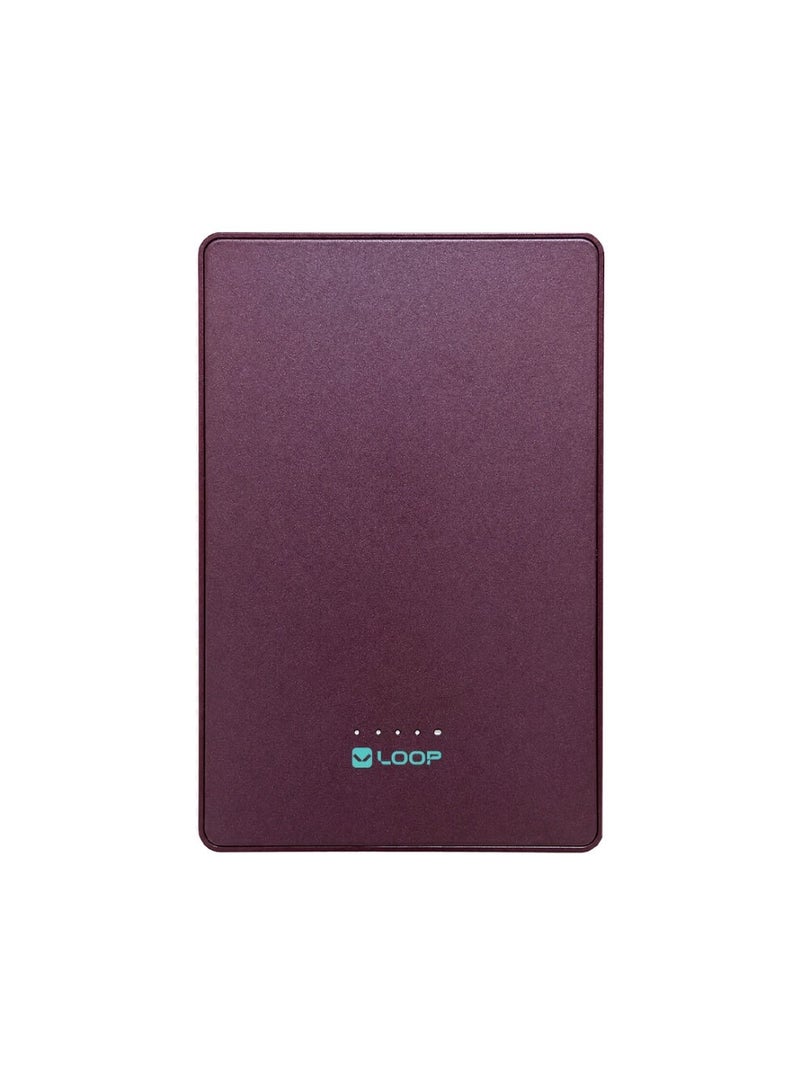 LOOP 5000mAh Slim 3-in-1 Qi2 Magnetic Power Bank, 15W Wireless Charging, 20W USB-C PD, 5.5mm Ultra-Slim, 98g - Image 1