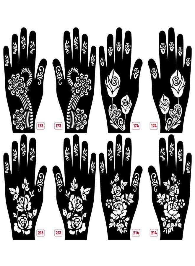 Apcute Stencil mehndi design for hands Latest Mehandi Design Stencils for Girls, womens, kids, unisex Design NO - Apcute-New-173-174-213-214 - Image 1