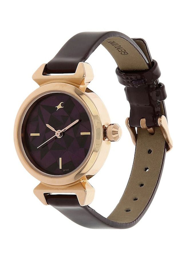 fastrack Girls Leather Analog Watch 6131WL01 - Image 2