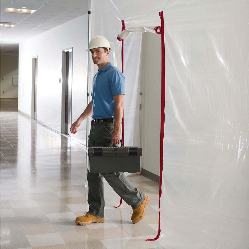 ZIPWALL ZipWall Heavy-Duty Zipper for Dust Barriers, 2-Pack, HDAZ2, 2 Pack, Red  - Image 4
