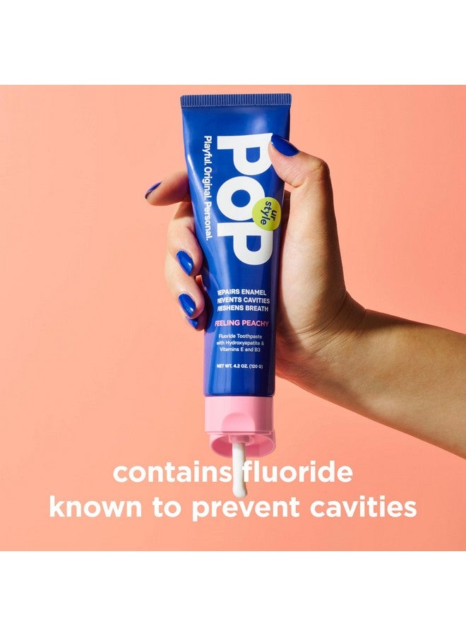 POP Fluoride Toothpaste Feeling Peachy - Image 4