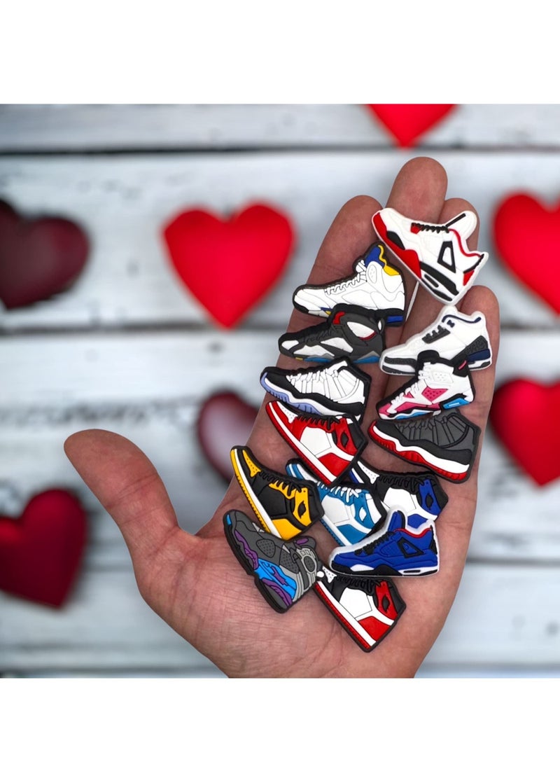 Excefore Crocs Charms 20 Pcs Shoe Charms ​Basketball Jibbitz Croc Accessories for Shoe Buckle, Party Favors Decoration Charm for Women Girls Men Party Favor Wristband - Image 2