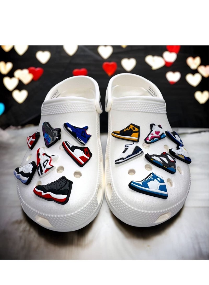 Excefore Crocs Charms 20 Pcs Shoe Charms ​Basketball Jibbitz Croc Accessories for Shoe Buckle, Party Favors Decoration Charm for Women Girls Men Party Favor Wristband - Image 3