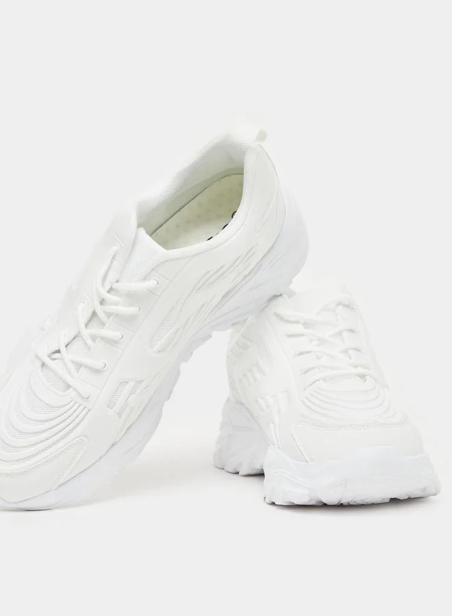 Styli Lace Up Chunky Sole Sneakers