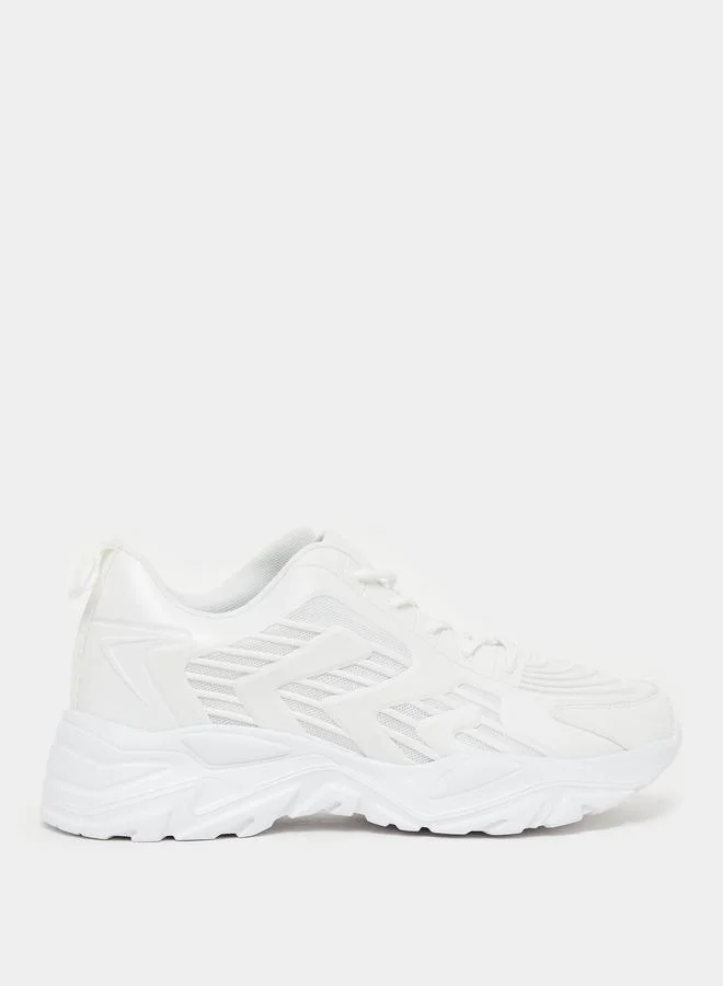 ستايلي اكتيف حذاء سنيكرز بنعل شانكي ورباط غلق