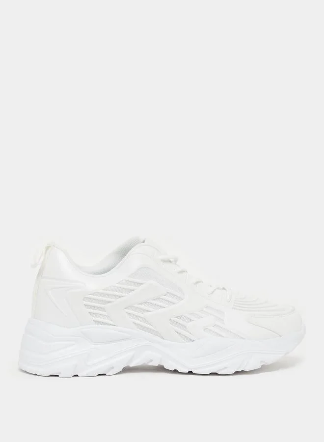 ستايلي اكتيف حذاء سنيكرز بنعل شانكي ورباط غلق