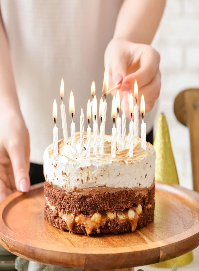 MTLEE Spiral Birthday Candles Colorful Cake Paraffin Candles for Celebrating Birthday Cake Decorations for Holiday Party(1 Color,288 Pcs) - Image 3