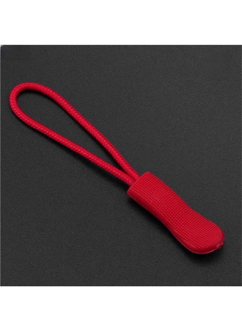 Generic TPU Zipper Pulls Cord Zip Tags for Bags 04# deep red 