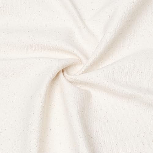 ROGITU Canvas Fabric, 100% Natural Cotton 10oz Duck Canvas Fabric 61'' Wide for Sewing, Backings, Tote Bags, Arts & Crafts (Natural 10oz, 1 Yard) - Image 2