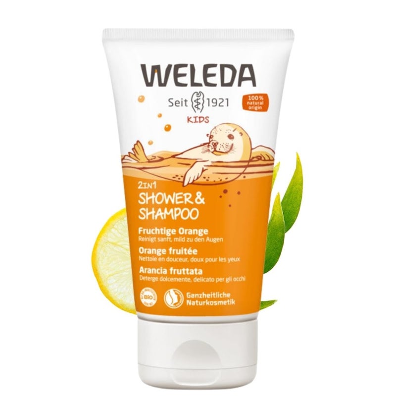 Weleda Kids 2 In 1 Happy Orange Shower 150 ML