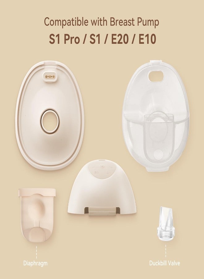 GOTOCUT Replacement Parts for Eufy Breast Pump, Compatible with Eufy S1 Pro, S1, E20, E10, Includes 8PCS Duckbill Valves & 4PCS Diaphragms - Image 3
