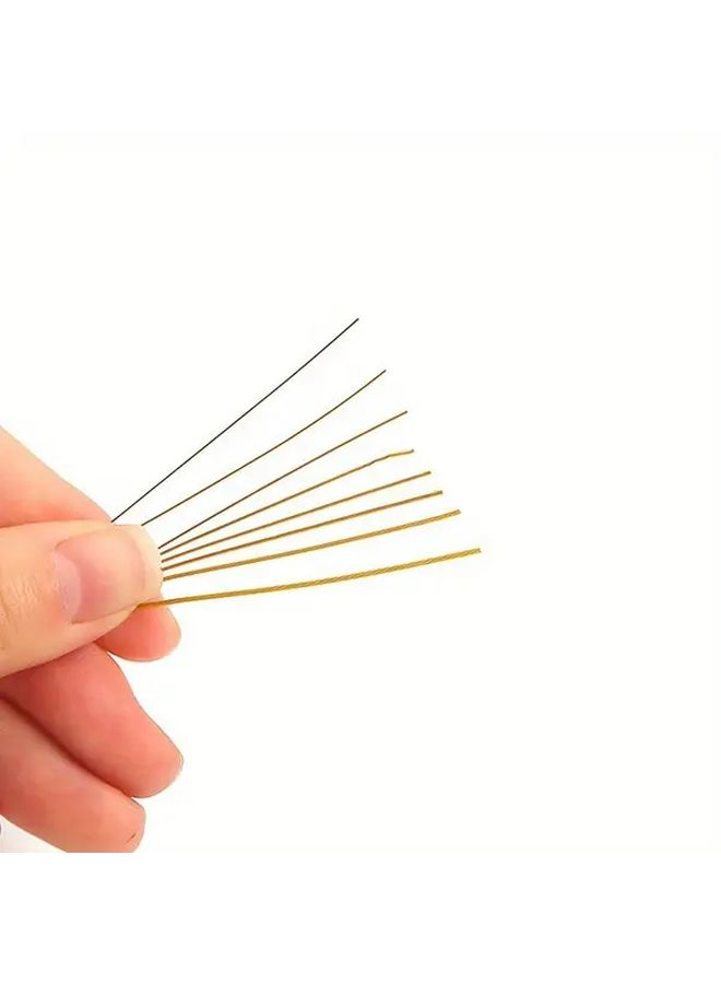 White Golden Steel Wire Beading Thread 0 5mm 708 66inch For DIY Bracelet Necklace Stringing Beads - Image 3
