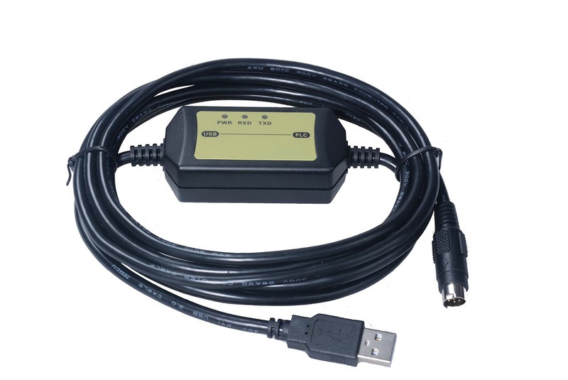 Washinglee كابل برمجة واشينغلي متوافق مع PLC ألين برادلي ميكرو لوجكس 1000 1100 1200 1400 1500، بديل 1761-CBL-PM02، بطول 6 أقدام - Image 3