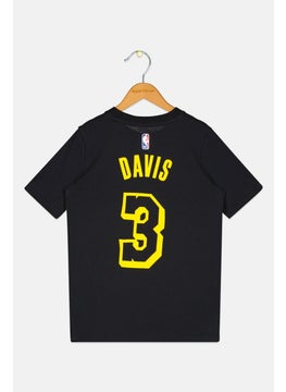 Nike Nike x NBA Kids Boy Graphic Print Short Sleeve Outdoor T-Shirt, Black  - Image 2