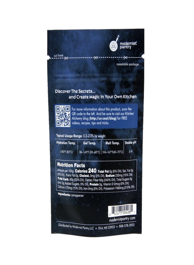 Modernist Pantry Pure Refined Kappa Carrageenan ⊘ Non-GMO Vegan OU Kosher Certified - 50g/2oz (The original recommended for Vegan Cheese) - Image 3