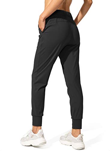 SANTINY Women's Joggers Pants Pockets Drawstring Running Sweatpants for Women Lounge Workout Jogging(Black_M) - Image 2