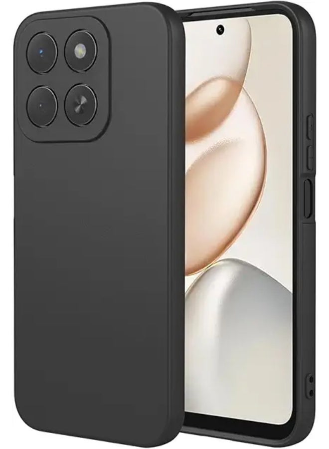 Protective Cover For Honor  X7d 5G , Slim Fit Soft Back TPU Case Flexible Silicone Cover Compatible For Honor X7d 5G - Black