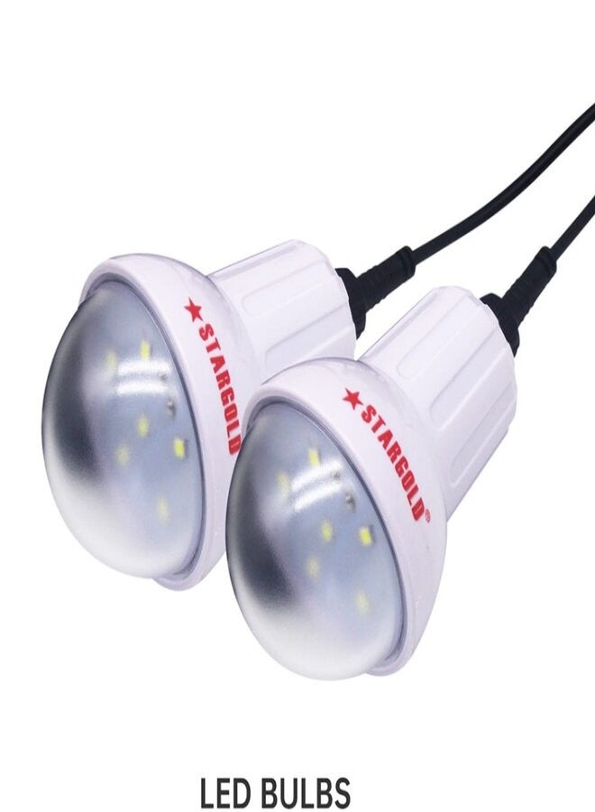 Stargold Solar Lighting System With 2 LED Bulbs 3W Solar Panel - Image 3