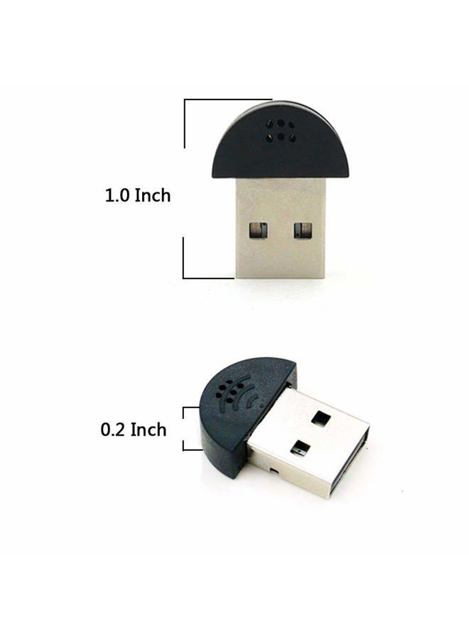 Kinobo Mini USB Microphone for Chat & Skype, Desktop/Laptop PC Mic (Mini Mic) - Image 4