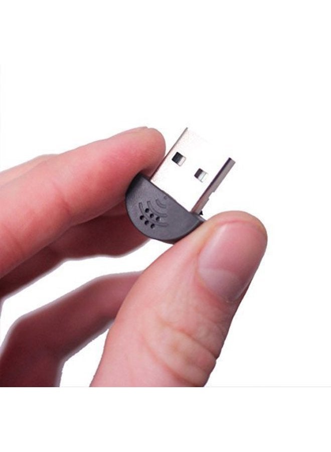 Kinobo Mini USB Microphone for Chat & Skype, Desktop/Laptop PC Mic (Mini Mic) - Image 1