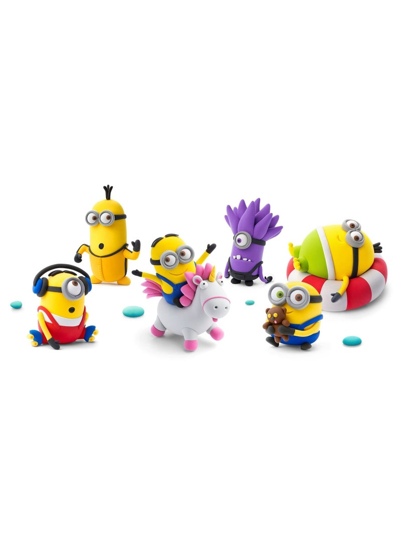 HEY CLAY Minions Otto Colourful modelling air-dry clay, 5 cans with fun interactive app for kids 3 years +  - Image 4