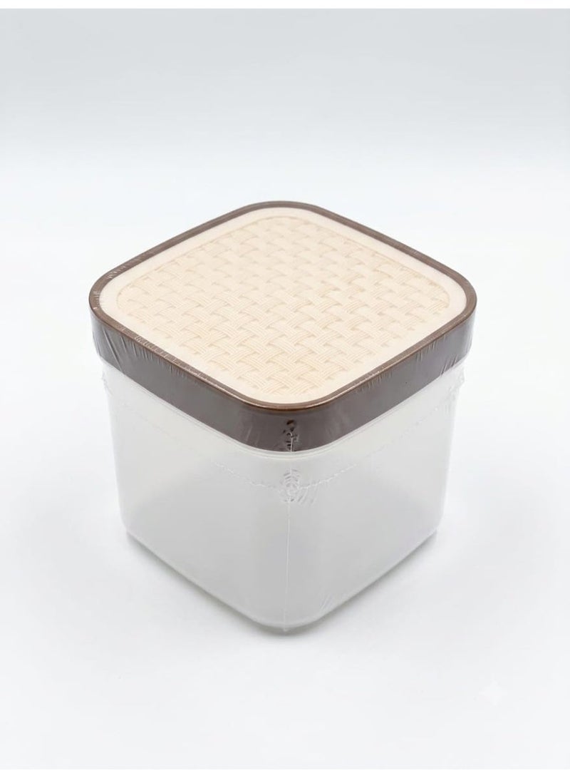 Nayasa Superplast Plastic Fusion Containers 750ml, Brown - Image 1