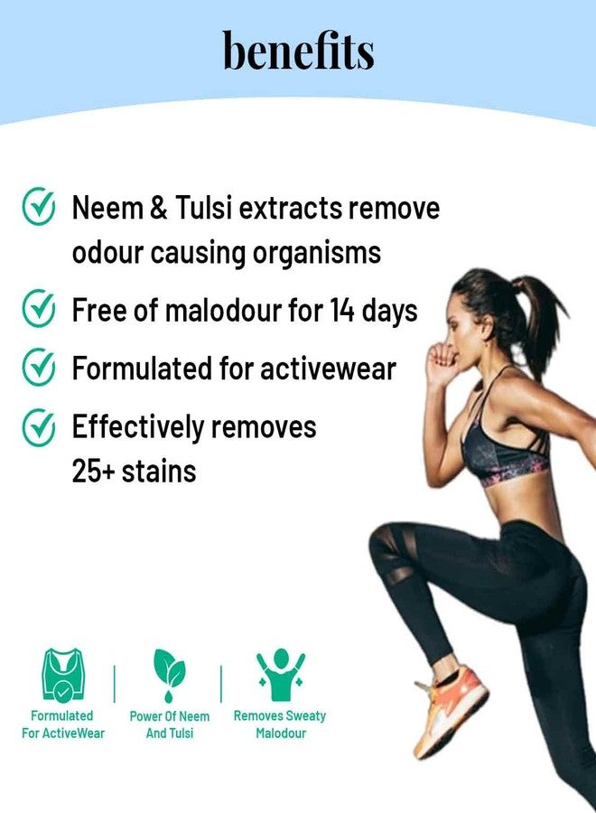 Born Good Natural Anti Microbial Liquid Detergent | 1000ml | Plant-Based, Biodegradable, Non-Toxic, Eco-Friendly, Organic, Herbal | Kills Odour Causing Bacteria | Formulated For Activewear | Baby Safe - Image 2