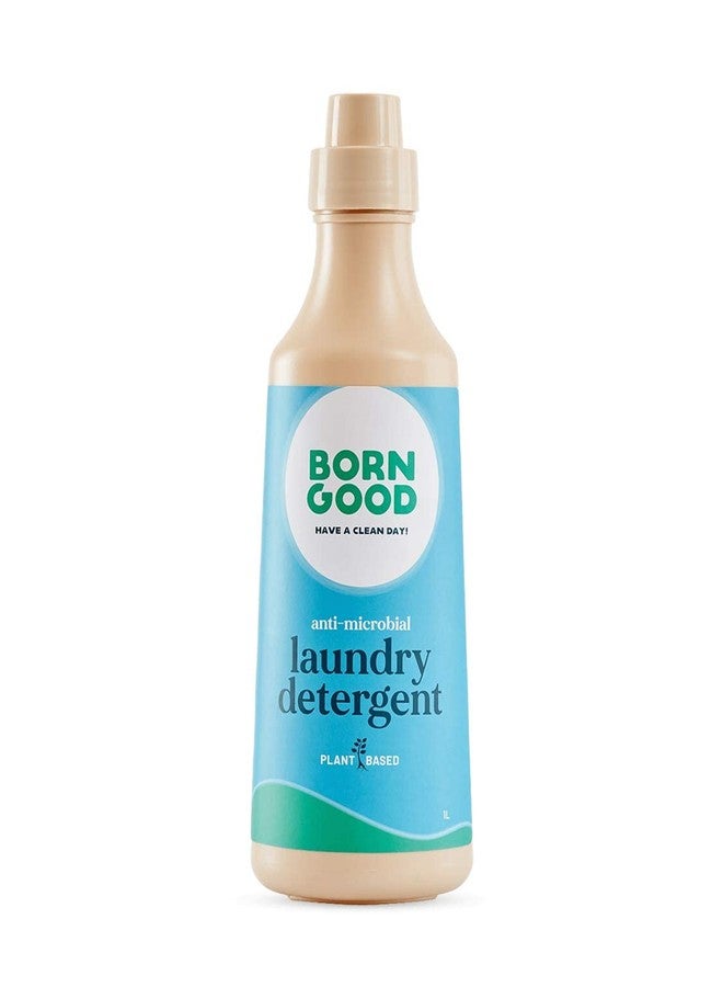 Born Good Natural Anti Microbial Liquid Detergent | 1000ml | Plant-Based, Biodegradable, Non-Toxic, Eco-Friendly, Organic, Herbal | Kills Odour Causing Bacteria | Formulated For Activewear | Baby Safe - Image 1