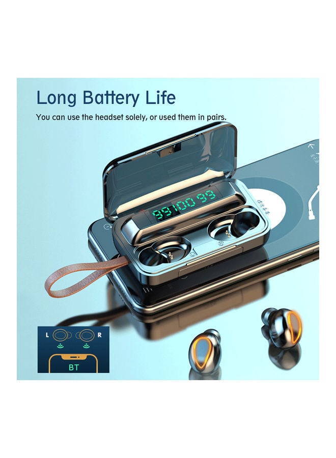 نيبمينينت F9-5 سماعات إيربادز لاسلكية حقيقية تعمل بتقنية البلوتوث 5.0 مع ميكروفون وبتصميم رياضي عن طريق اللمس أسود - Image 3