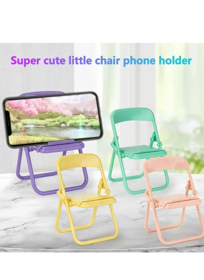 Generic Mini Foldable Adjustable, Small and Lightweight Chair Mobile Phone Holder Stand  - Image 2
