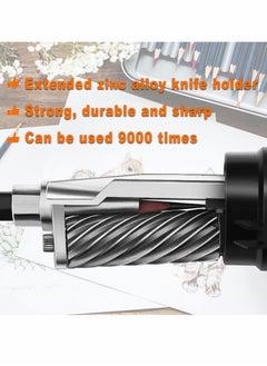 Y&D Pencil Sharpener, Manual Adjustable Nib Sharpener for Diameter 6-8mm, with Handle Suitable Charcoal Colored Lead Sketch Drawing Pencil, Art Student Artist(Black)  - Image 3