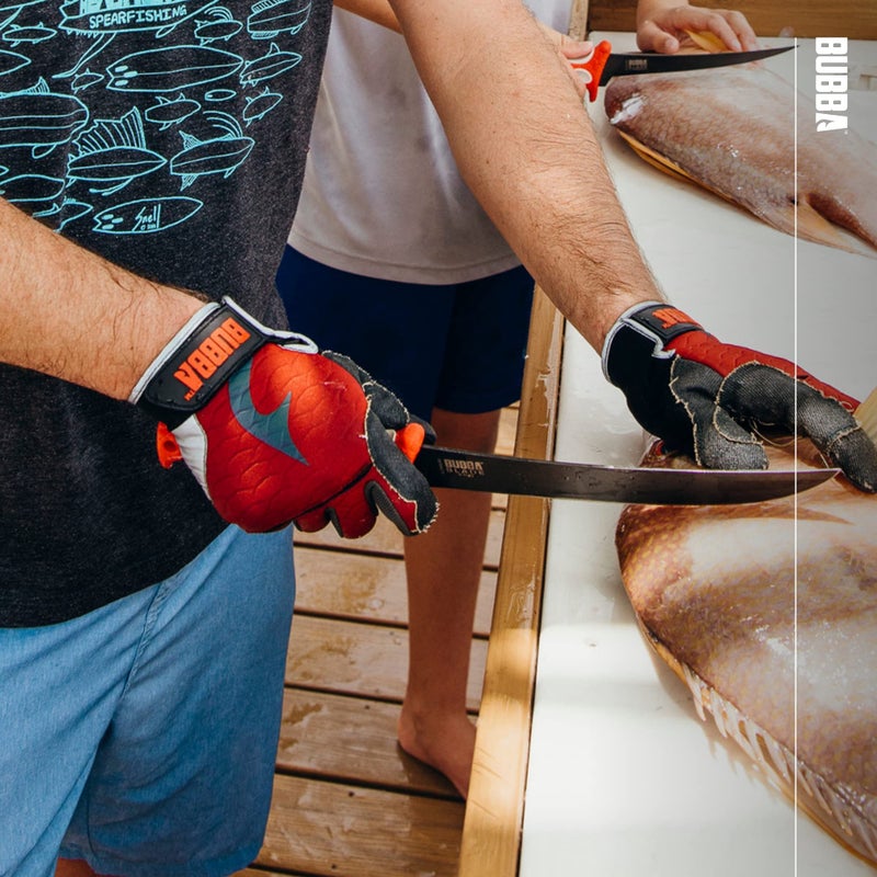 BUBBA Cut Resistant Ultimate Fillet Gloves with Touch Screen Usability for Fishing, Angling, Boating and Outdoors Large - Image 2