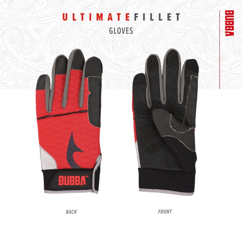 BUBBA Cut Resistant Ultimate Fillet Gloves with Touch Screen Usability for Fishing, Angling, Boating and Outdoors Large - Image 4