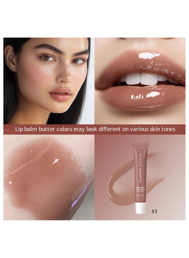 lakerain Summer Special Lip Butter Balm – 4Pcs Hydrating & Nourishing Tinted Lip Balm with Shea Butter & Avocado Oil – Lightweight, Non-Sticky, Glossy Lip Care for Soft & Smooth Lips - Image 5