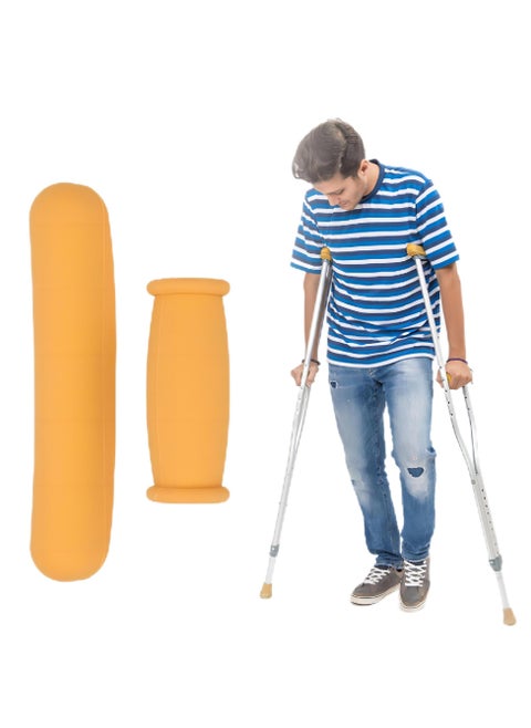 Underarm Crutch with Adjustable Height (M) is suitable for adults, seniors, elderly, patients, and individuals with bone fractures, premium Underarm Crutches (BM-08)