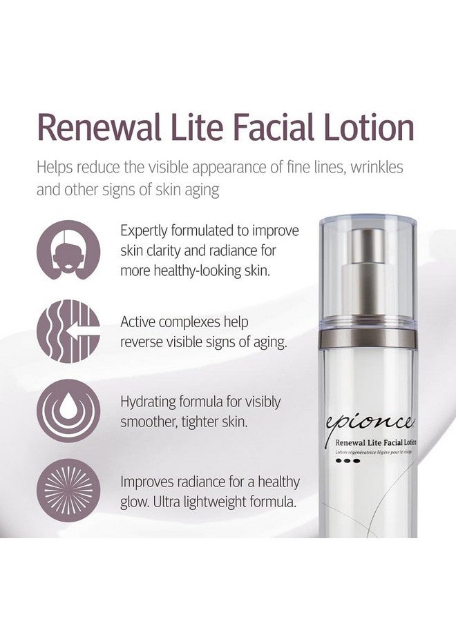 Epionce Renewal Lite Facial Lotion - Hydrating Face Moisturizer, Anti Aging & Dry Skin Barrier Repair Face Lotion, Glycerin Moisturizer for Oily Skin - Image 2
