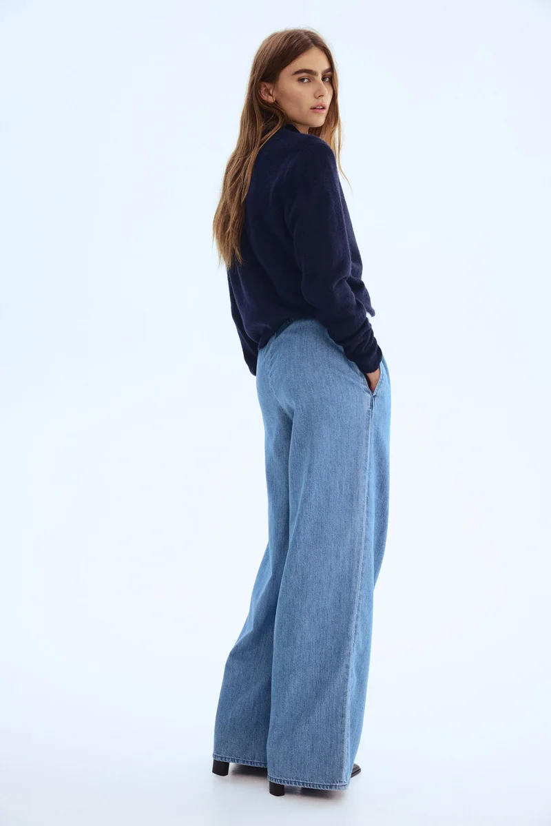 H&M Feather Soft Denim drawstring trousers