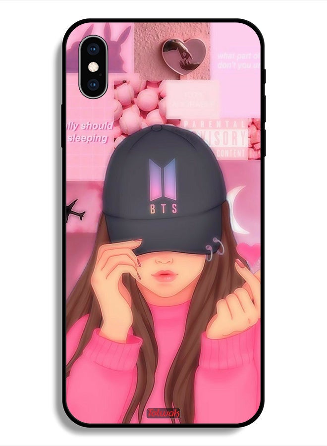 Tolwak Protective Case For Apple iPhone X Cap Girl Snap - Image 1