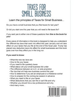 Taxes for Small Business: Step by Step Guide to Small Business Taxes Tips Including Tax Laws, LLC Taxes, Sole Proprietorship and Payroll Taxes  - Image 1