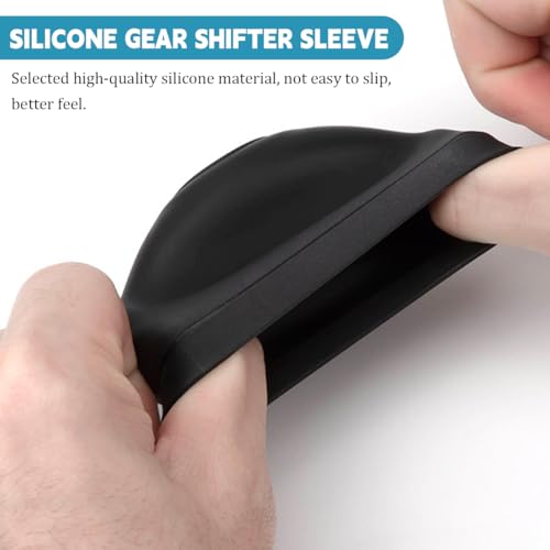BESULEN Car Gear Shift Knob Cover AntiSlip Silicone Vehicle Knob Gear Stick Protector Automotive Shifter Transmission Protective Cover Universal Interior Accessories for Most Cars 5Speed Left - Image 5