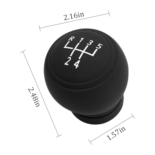 BESULEN Car Gear Shift Knob Cover AntiSlip Silicone Vehicle Knob Gear Stick Protector Automotive Shifter Transmission Protective Cover Universal Interior Accessories for Most Cars 5Speed Left - Image 3