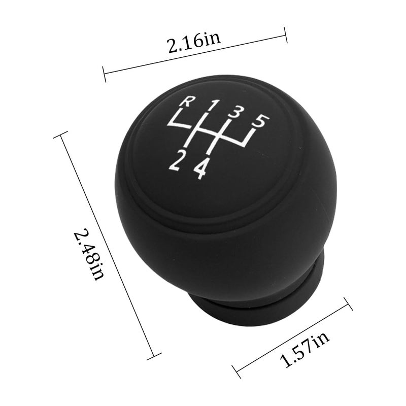 BESULEN Car Gear Shift Knob Cover AntiSlip Silicone Vehicle Knob Gear Stick Protector Automotive Shifter Transmission Protective Cover Universal Interior Accessories for Most Cars 5Speed Left - Image 4