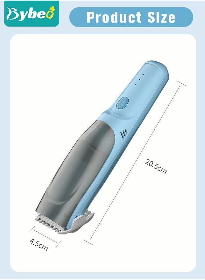 Bybeo - Baby Hair Clipper with Vacuum, Silent Kids Hairs Trimmer Kit with 3 Ceramic Blade Guide Combs, Waterproof & USB Charge for Children Infant Boys Girls - Image 1