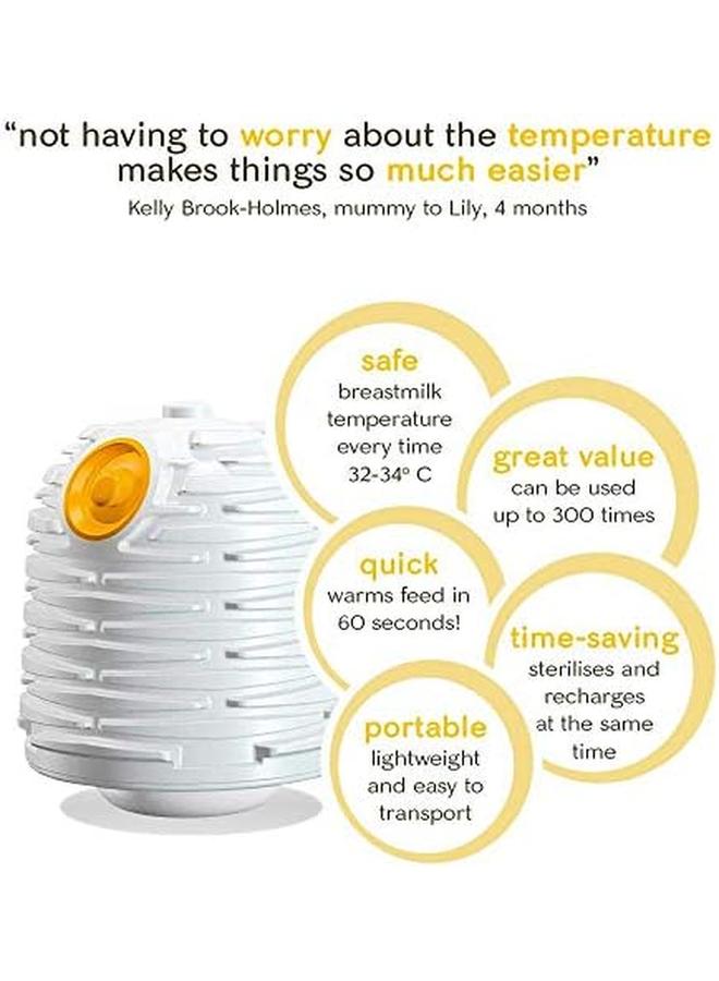 Yoomi 8Oz Feeding Bottle Warmer Slow Flow Teat Orange - Image 2