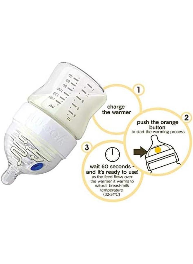 Yoomi 8Oz Feeding Bottle Warmer Slow Flow Teat Orange - Image 4